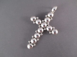 Sterling Silver Cross Pendant by Artie Yellowhorse