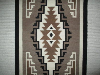 Julia Jumbo Two Grey Hills Tapestry Rug – Smaller Size Navajo Weaving