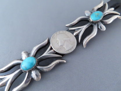 Morenci Turquoise Concho Belt by Harrison Bitsui – Sandcast
