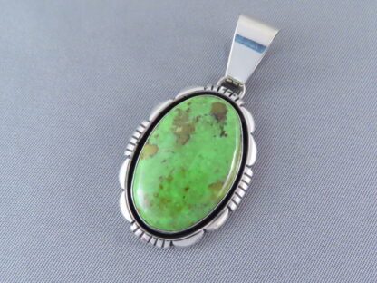 Gaspeite Pendant by Lonnie Willie