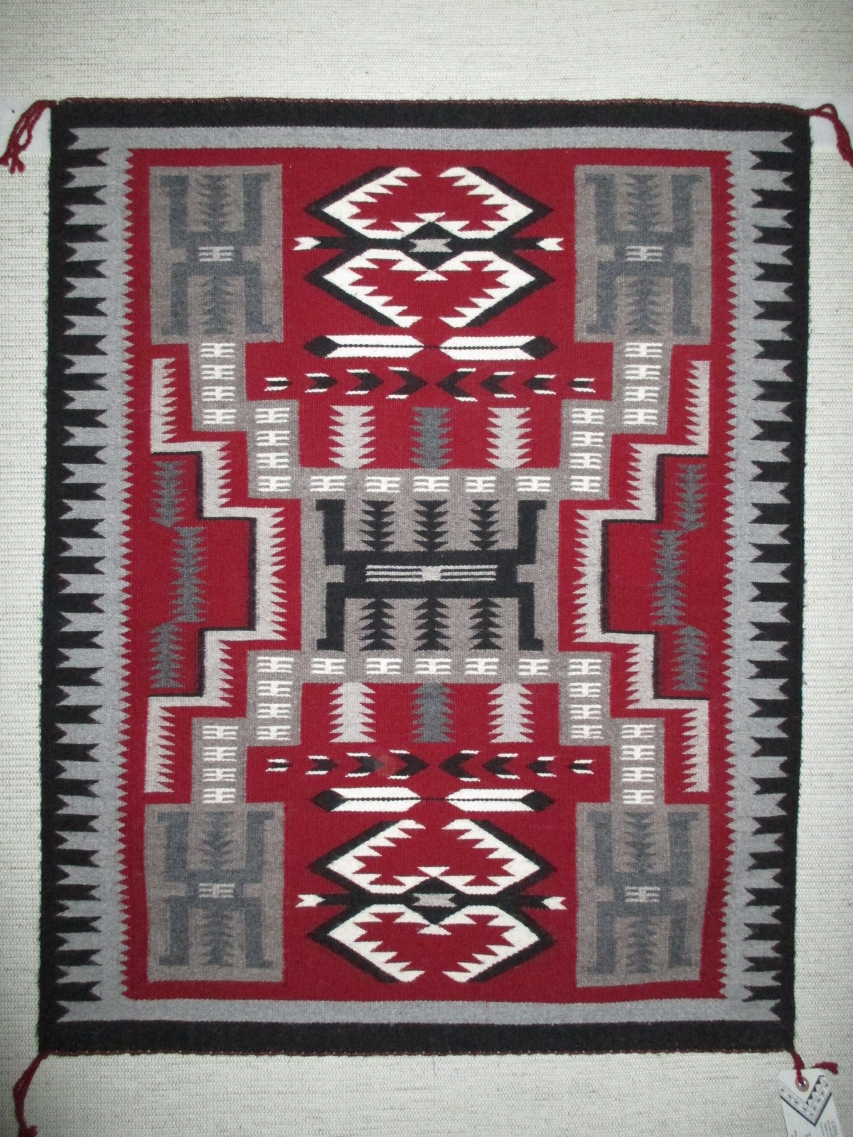 Navajo Rug - Storm Pattern Rug by Native American Navajo Indian Weaver, Mary Shepherd $1,350-