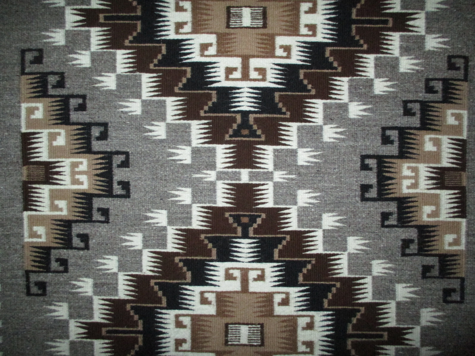 Two Grey Hills Rug by Marie Begay – Medium Size Navajo Rug
