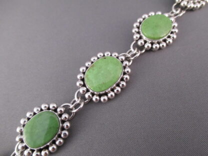 Gaspeite Link Bracelet by Artie Yellowhorse