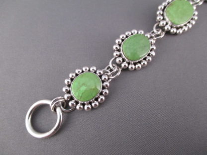 Gaspeite Link Bracelet by Artie Yellowhorse
