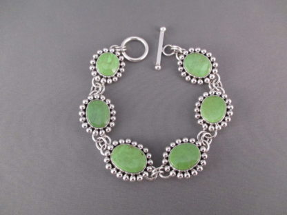 Gaspeite Link Bracelet by Artie Yellowhorse