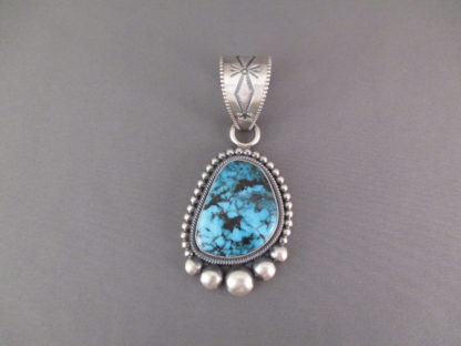 Apache Blue Turquoise Pendant by Ernest R. Begay
