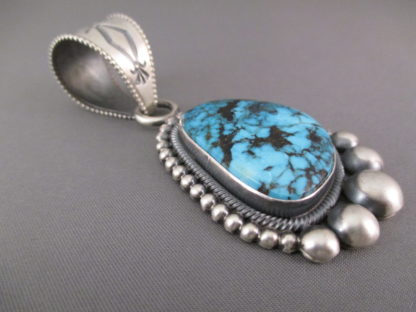 Apache Blue Turquoise Pendant by Ernest R. Begay
