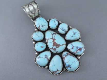 Large Golden Hills Turquoise Cluster Pendant