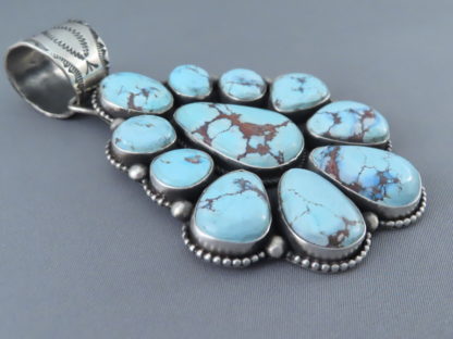 Large Golden Hills Turquoise Cluster Pendant