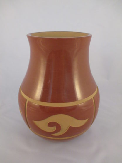 Red Santa Clara Pueblo Pottery Jar by Daryl Whitegeese