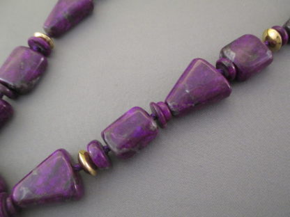Sugilite & 14kt Gold Necklace by Bruce Eckhardt