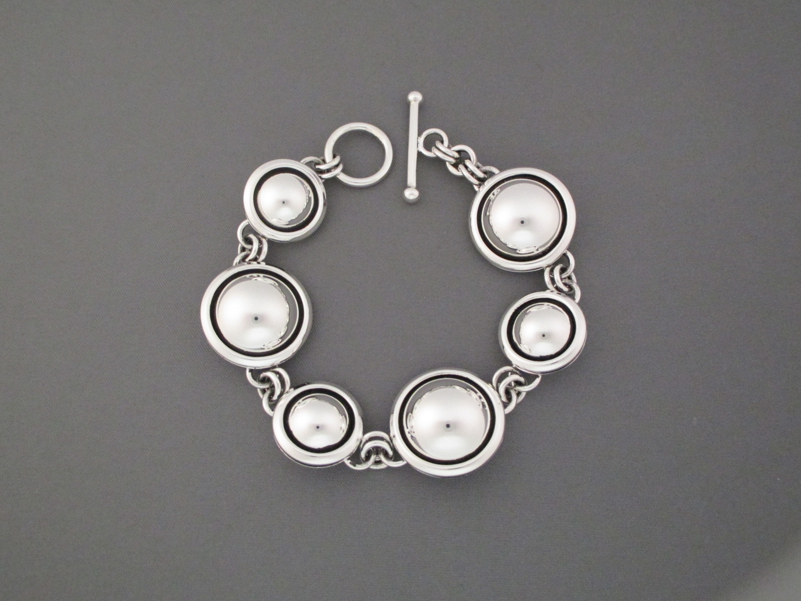 Sterling Silver Link Bracelet by Artie Yellowhorse