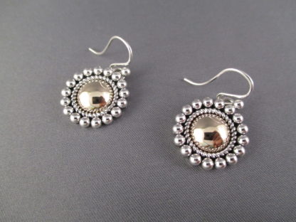 Gold & Silver Earrings by Artie Yellowhorse