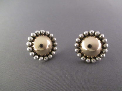 Artie Yellowhorse Gold & Silver Earrings