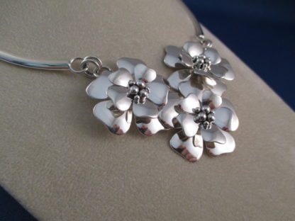 Sterling Silver ‘Flower’ Necklace by Artie Yellowhorse