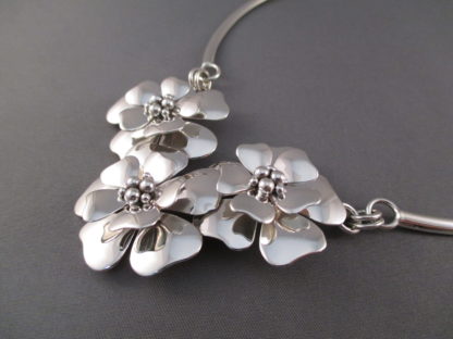 Sterling Silver ‘Flower’ Necklace by Artie Yellowhorse