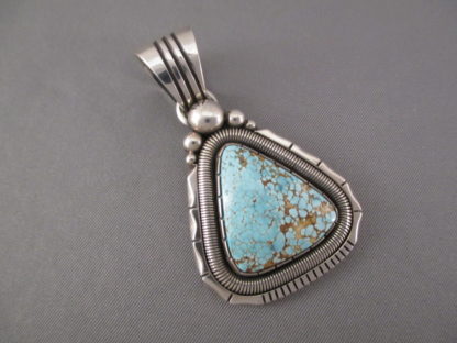 Sterling Silver #8 Turquoise Pendant by Will Vandever