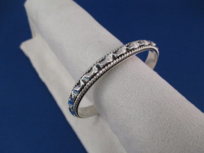 Eye-Catching Sterling Silver Cuff Bracelet by Artie Yellowhorse