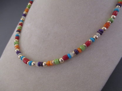 14kt Gold Multi-Stone Necklace