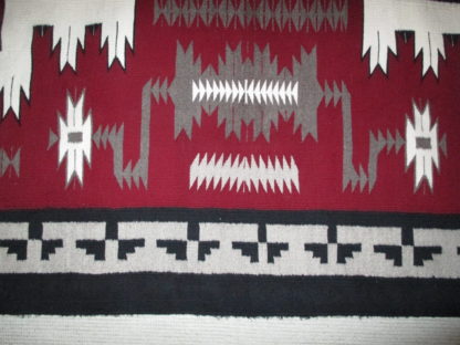 Navajo Storm Pattern Rug – Very Large Weaving by Thelma James