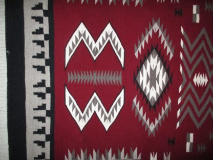 Navajo Storm Pattern Rug – Very Large Weaving by Thelma James