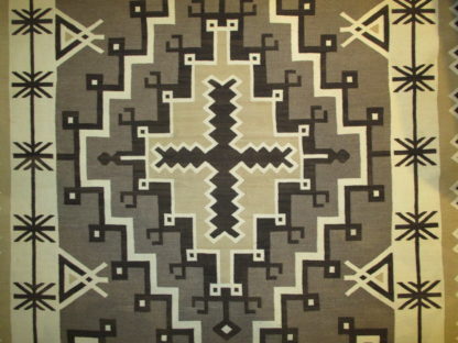 Bessie Manygoats Two Grey Hills Navajo Rug (circa 1935)