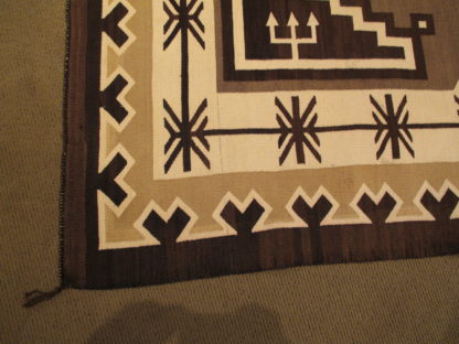 Bessie Manygoats Two Grey Hills Navajo Rug (circa 1935)
