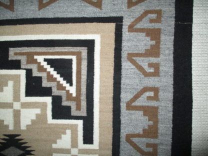 Ramona Curley Two Grey Hills Navajo Rug (circa 1965)