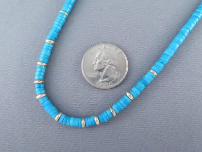 Pilar Lovato 14kt Gold & Sleeping Beauty Turquoise Necklace