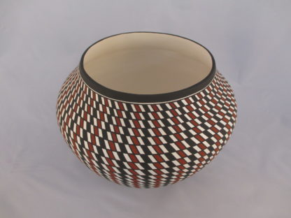 Larger Acoma Pueblo Pottery Bowl by Paula Estevan