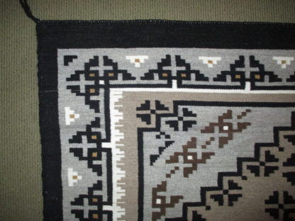 Larger Two Grey Hills Navajo Rug