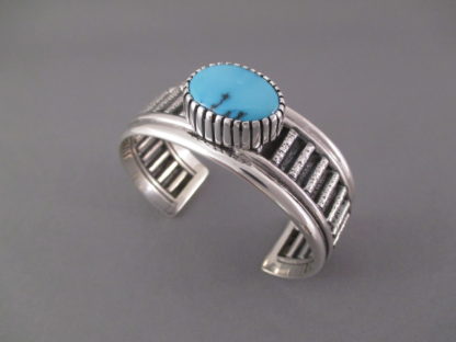 Bisbee Turquoise Cuff Bracelet by Bryan Joe
