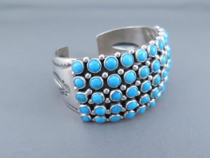 Sleeping Beauty Turquoise Cuff Bracelet by Aaron Toadlena