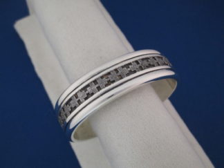 Sterling Silver Cuff Bracelet by Native American jewelry artist, Al Joe (Navajo) $435-