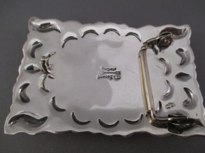 Kingman Turquoise Belt Buckle by Darryl Becenti (Navajo)