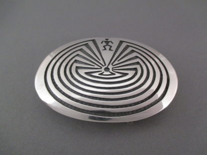 Man in the Maze Sterling Silver Belt Buckle