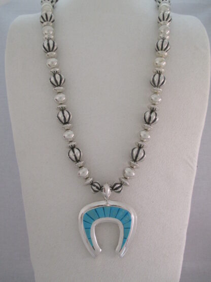 Al Joe Necklace with Reversible Turquoise Naja