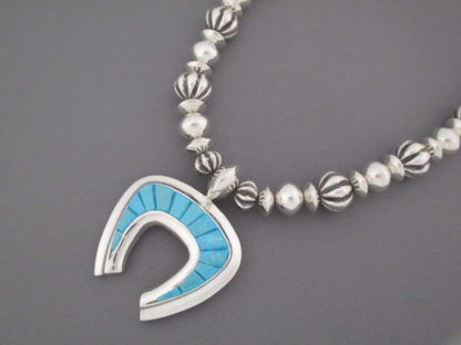 Al Joe Necklace with Reversible Turquoise Naja