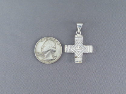 Multi-Color Inlaid Cross Pendant (Reversible)