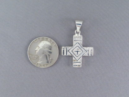 Multi-Color Inlaid Cross Pendant (Reversible)