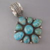 Fox Turquoise Pendant by Calvin Martinez