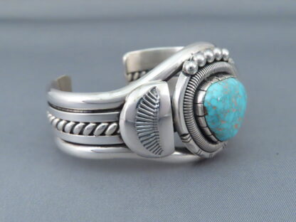 Carico Lake Turquoise Cuff Bracelet by Will Vandever