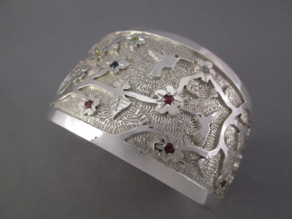 Sterling Silver ‘Hummingbird’ Bracelet by Fortune Huntinghorse