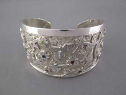 Sterling Silver ‘Hummingbird’ Bracelet by Fortune Huntinghorse