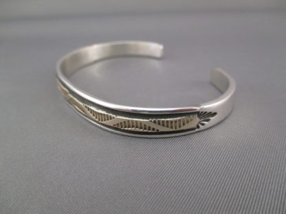 Smaller Silver & Gold Cuff Bracelet by Bruce Morgan