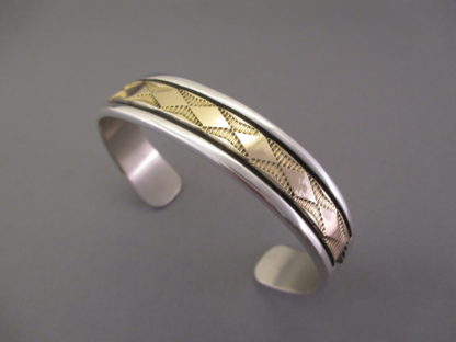 Larger Silver & Gold Bruce Morgan Bracelet