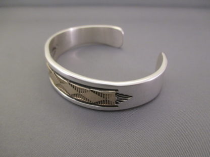Larger Silver & Gold Bruce Morgan Bracelet