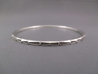 Sterling Silver Bangle Bracelet by Jennifer Curtis (Larger)