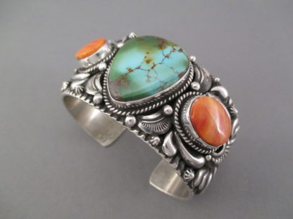 Royston Turquoise & Spiny Oyster Shell Cuff Bracelet