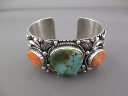 Royston Turquoise & Spiny Oyster Shell Cuff Bracelet